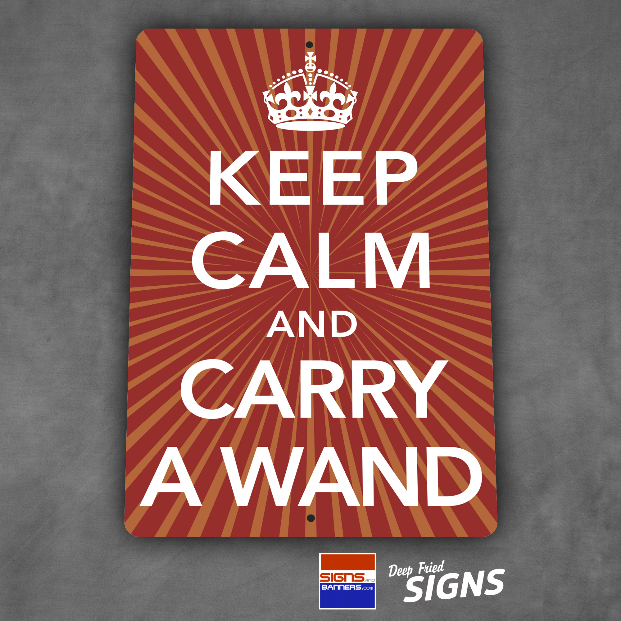 Keep Calm and Carry a Wand - Red